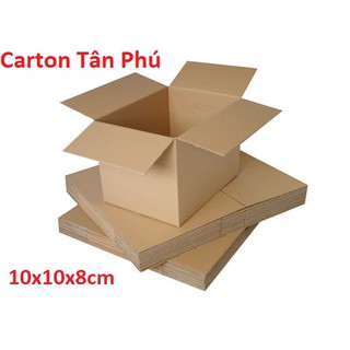 10x10x8 cm - 60 thùng hộp carton 3 lớp giấy vàng ♥️ FREESHIP ♥️ Giảm 10K Khi Nhập [BAOBITP1] - TP60