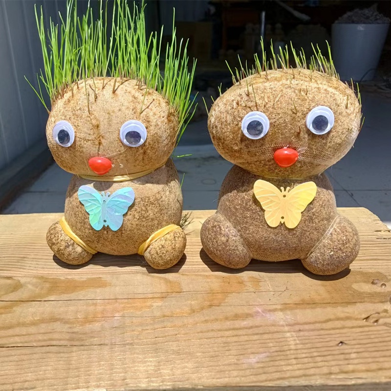 Búp Bê Đầu Hoa Cỏ Dễ Thương Trang Trí Phòng Bàn Làm Việc