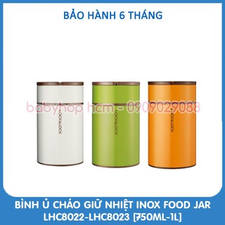 Bình giữ nhiệt Ủ cháo Inox Lock&Lock Column Food Jar LHC8022 (750ml) LHC8023 (1L) - BH 6 tháng