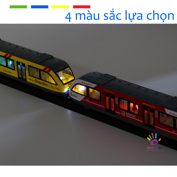 Đồ chơi Mô hình tàu điện ngầm kim loại có thể mở cửa