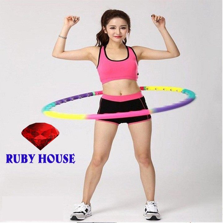Vòng lắc eo Hula hoop, vòng lắc eo giảm mỡ bụng hiệu quả-Ruby House