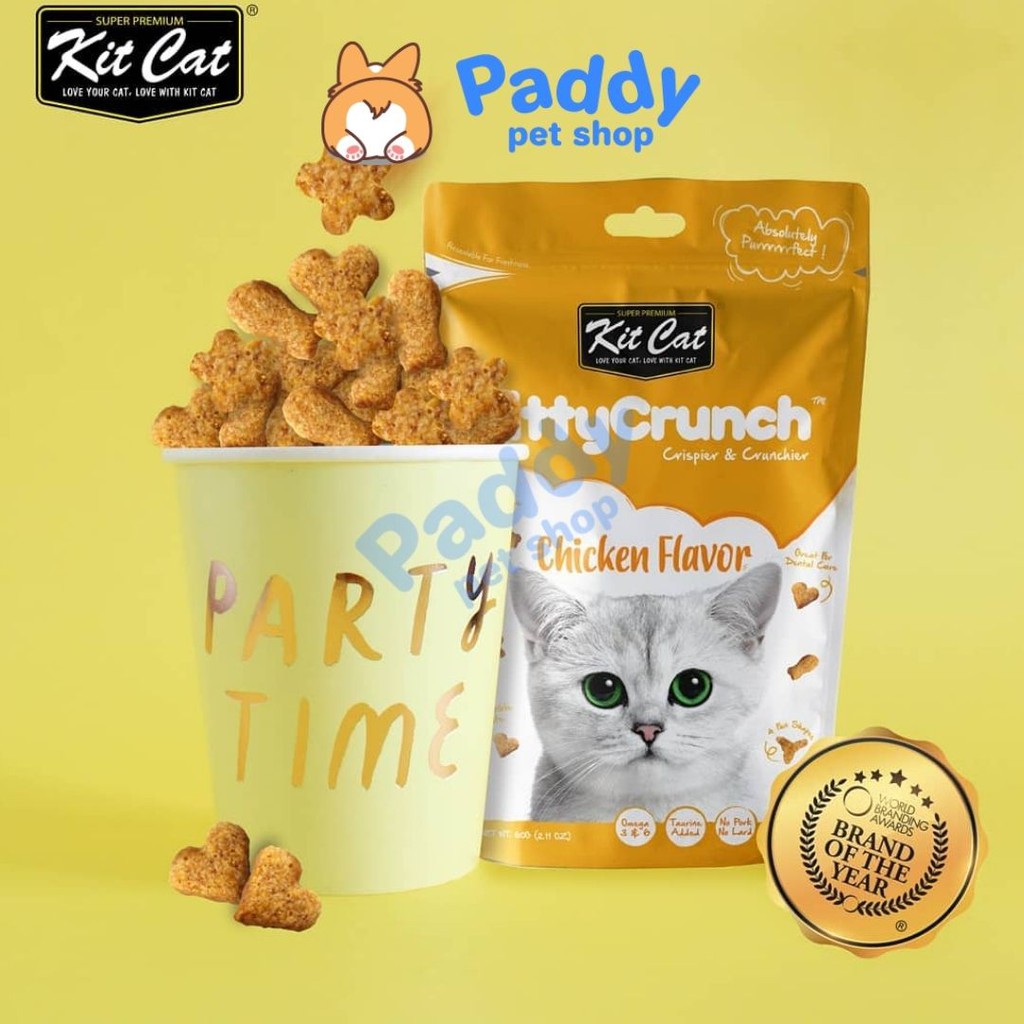 [Mã 55FMCGSALE1 giảm 10% tối đa 40K đơn 250K] Snack Giòn Kit Cat Kitty Crunch Cho Mèo (60g)
