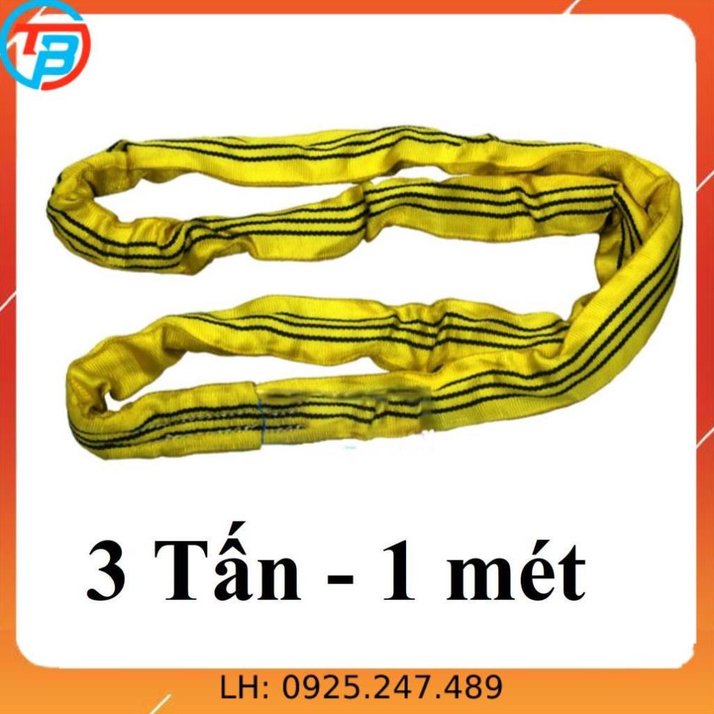 Dây cáp vải cẩu bản tròn [ 3 Tấn ] 1 Mét CÁP THÉP Thái Bình VinàN