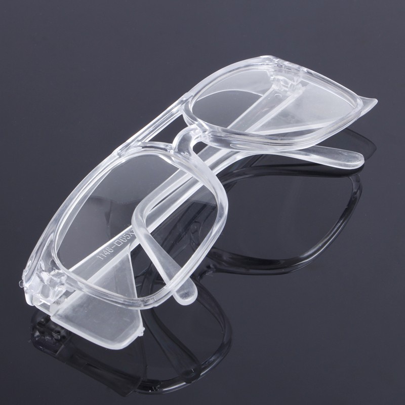 RUN  Clear Safety Work Lab Goggles Eyewear Glasses Eye Protective Anti Fog Spectacles