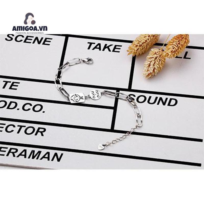 ✨✨Vòng tay kim loại phối mặt hình hoàng tử bé phong cách retro xinh xắn