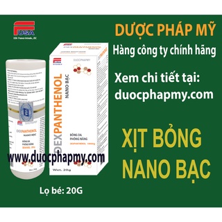 Xịt bỏng DEXPANTHENOL nano bạc lọ 20g