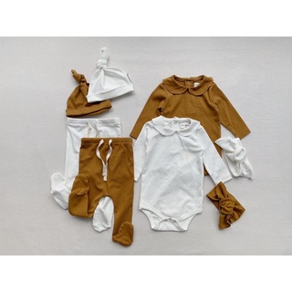 Baby Collar Bodysuit (Bodysuit Cổ Sen Cotton Cao Cấp) Macro & Micro