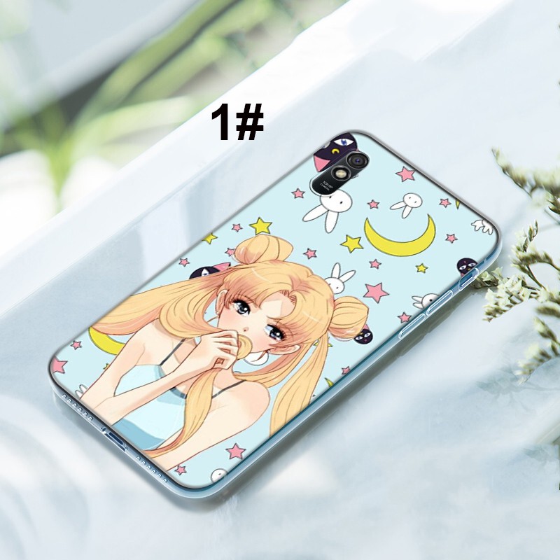 SAILOR MOON Ốp Lưng Silicone Mềm Trong Suốt Hình Thủy Thủ Mặt Trăng Cho Xiaomi Redmi Note 9 / 8 / 7 / 6 / 5 Pro / Note9 / Note8 / Note7 / Note6 / Note5