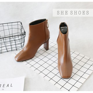 boot da pu khóa tròn new 7p