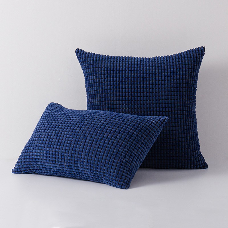 Vỏ Gối Tựa Lưng Nhung Dập Caro Ô Nhỏ Sang Trọng | BigBuy360 - bigbuy360.vn