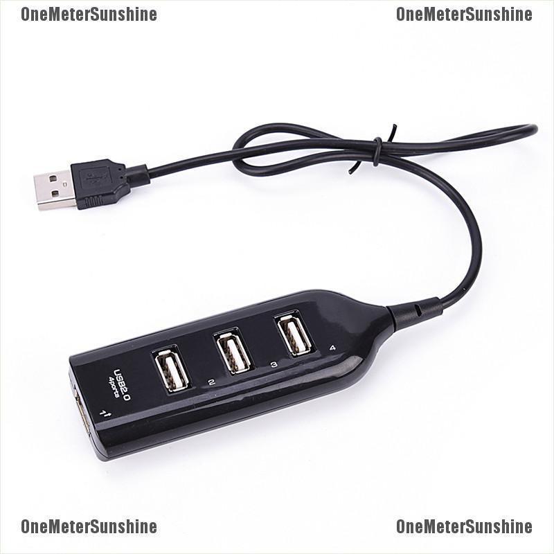 Bộ Chia 4 Cổng Usb 2.0 Tốc Độ Cao Đen