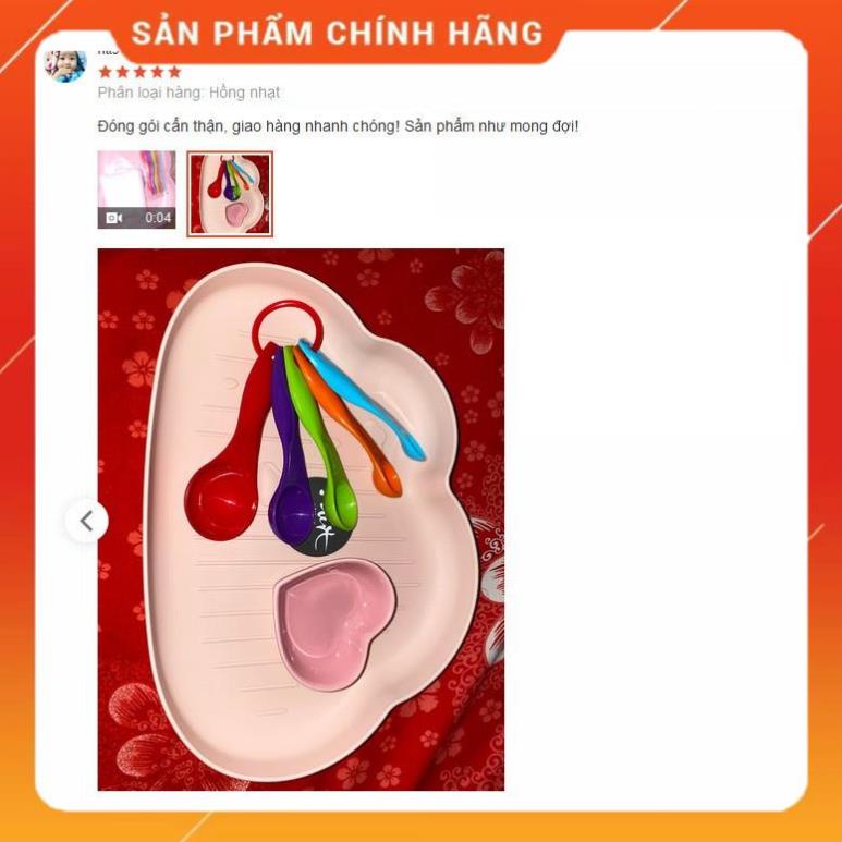 Khay đựng đồ ăn dặm Hình Đám Mây bằng Lúa Mạch an toàn cho bé - 𝐃𝟐𝟏