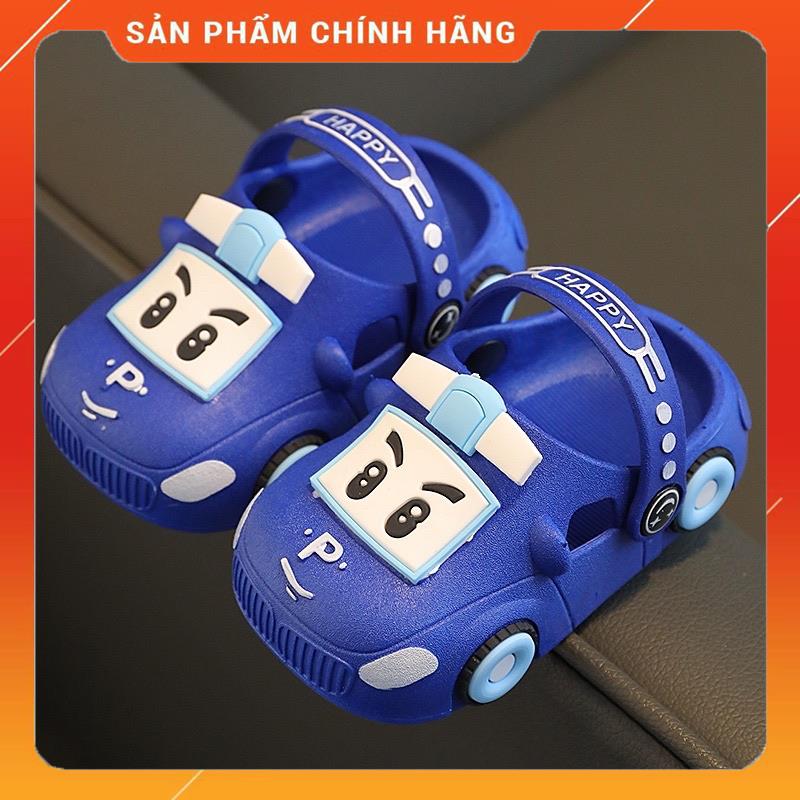 Giày sục ô tô, Dép Sục hoạ tiết ô tô cho bé trai bé gái  siêu ho, Siêu êm cho bé