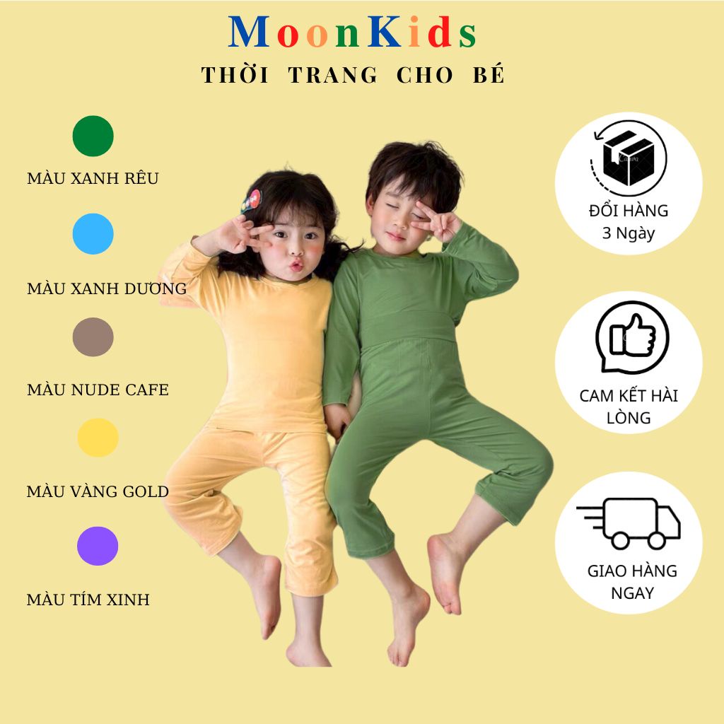 Bộ Thun Lạnh Cho Bé 💖THUN LẠNH 100% 💖sờ là sướng nhìn là thích, dành cho bé trai bé gái từ 5-18kg có sẵn