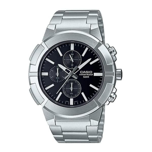 Đồng Hồ Quartz Nam Casio WATCHSTORE MTP-E501D-1AVDF Thiết Kế Mặt Kính Khoáng 44mm, Dây Kim Loại Và Vỏ Thép Không Gỉ