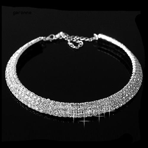 Vòng cổ choker đính đá phong cách sang trọng thanh lịch dành cho nữ