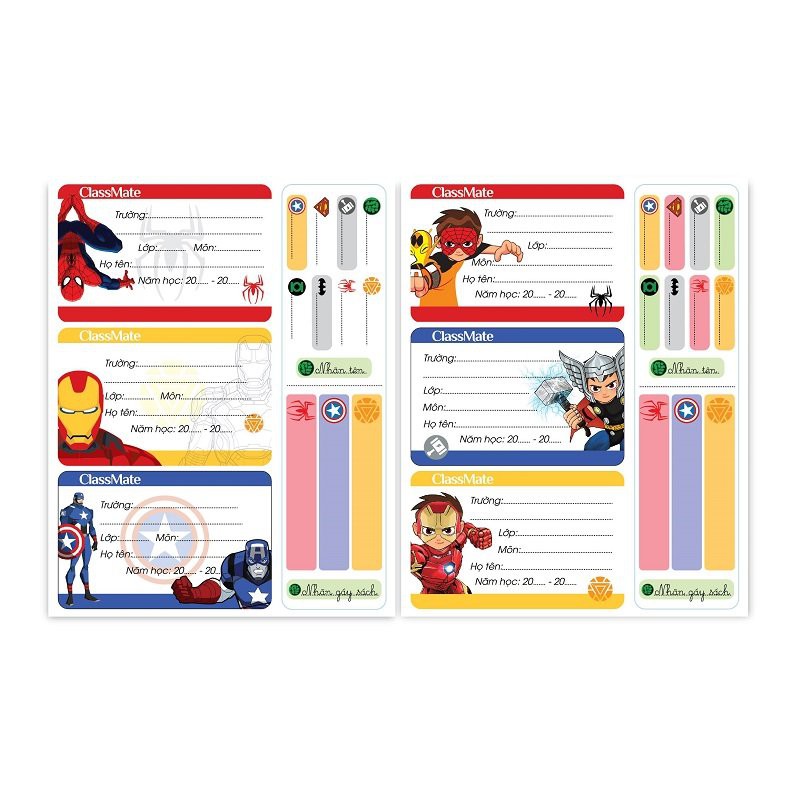 Nhãn vở Classmate Superkid CL-NT227