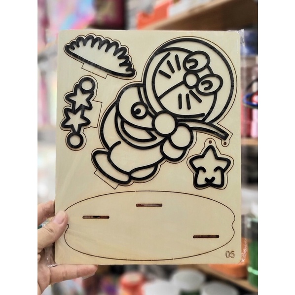 Tranh slime bọt xốp gỗ bẻ cho bé trai và gái