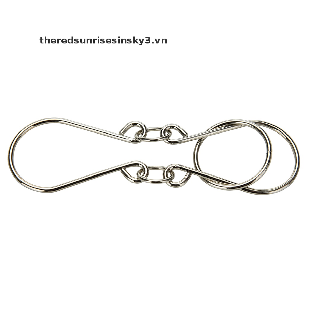 Bộ 8 Nhẫn Kim Loại Lắp Ráp Thủ Công Dành Cho Trẻ Em / Người Lớn