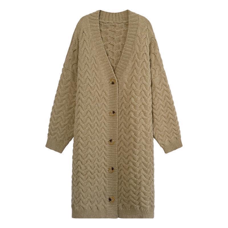 Áo Cardigan Len Vặn Thừng Dáng Dài Item Hot Mùa Đông