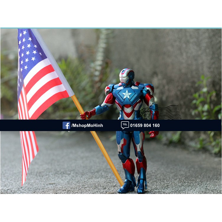 Mô hình đồ chơi nhân vật Iron man người sắt Patriot Tony Stark trong phim Avengers