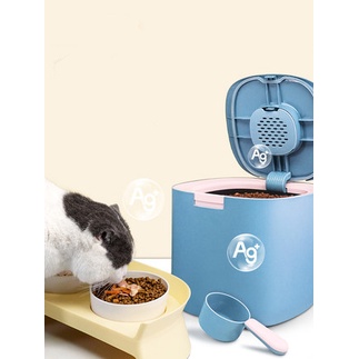 [Tặng Thìa] Thùng Đựng Hạt Chống Ẩm Kháng Khuẩn Chó Mèo 5KG