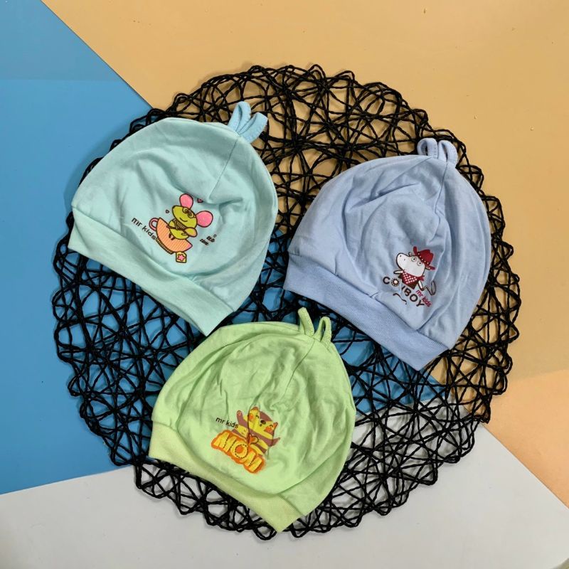 Mũ sơ sinh cotton loại đẹp