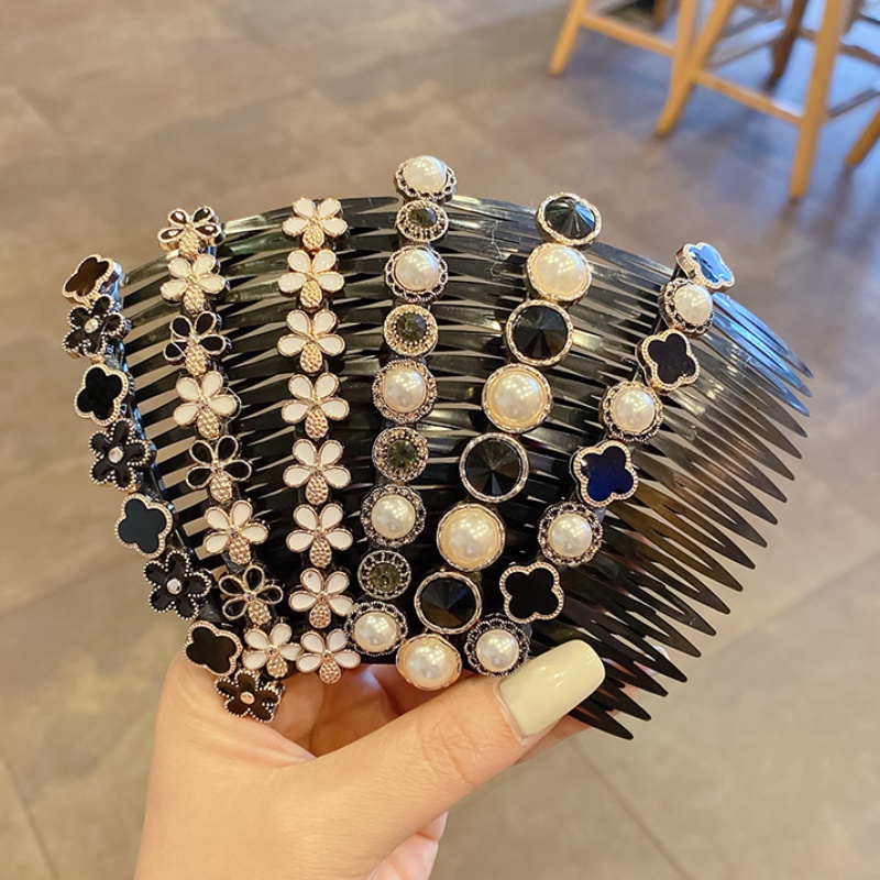 Kẹp tóc đính ngọc trai nhân tạo thời trang dành cho nữ