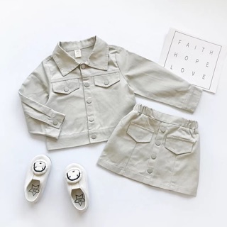 Set váy kaki quảng châu