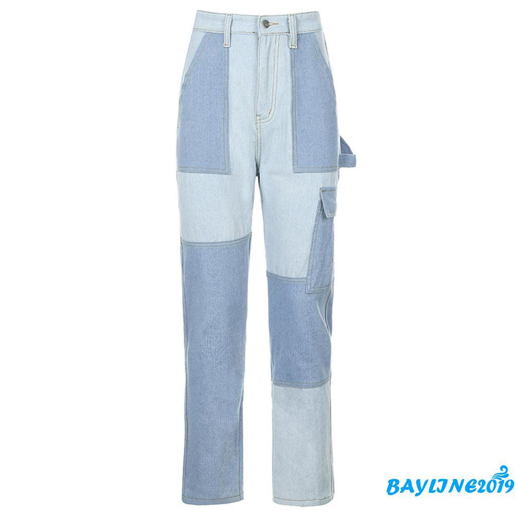 Quần Jeans Dài Ống Rộng Thời Trang Dành Cho Nữ