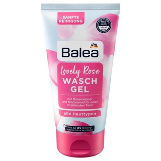 Sữa rửa mặt balea lovely rose waschgel chiết xuất hoa hồng, 150 ml - đức