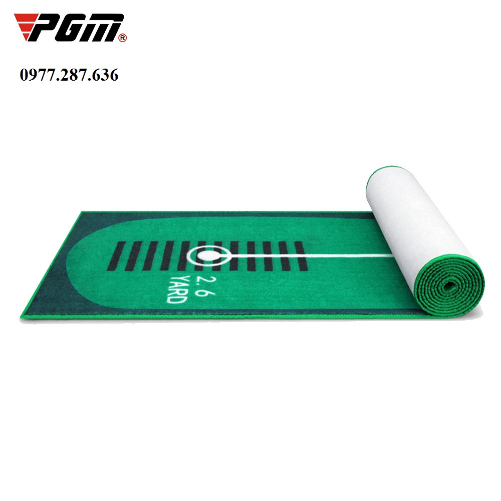 Thảm tập đánh golf Putting Mat PGM trong nhà di động chất liệu thảm nhung mềm mịn bền đẹp cao cấp TT007