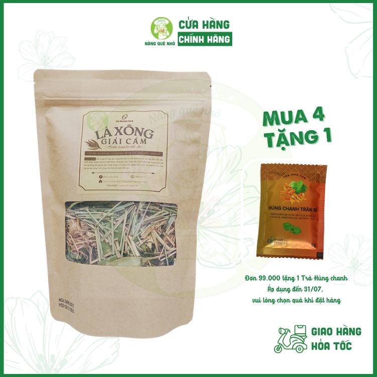 Lá Xông Giải Cảm The Moshav Farm Xông Hơi Toàn Thân Combo 4 Gói, Cao Sao Vàng Làm Ấm Người