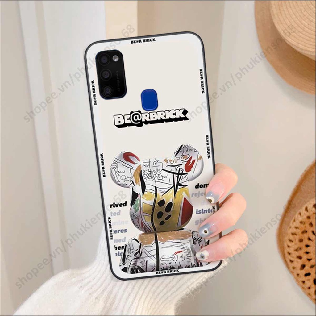 Ốp lưng điện thoại Samsung M21 / M30s elegant, gấu be@rbrick cao cấp, vỏ ốp rẻ đẹp