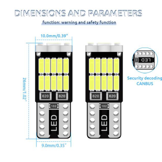 Đèn LED LYMOYO T10 tiện lợi cho xe hơi