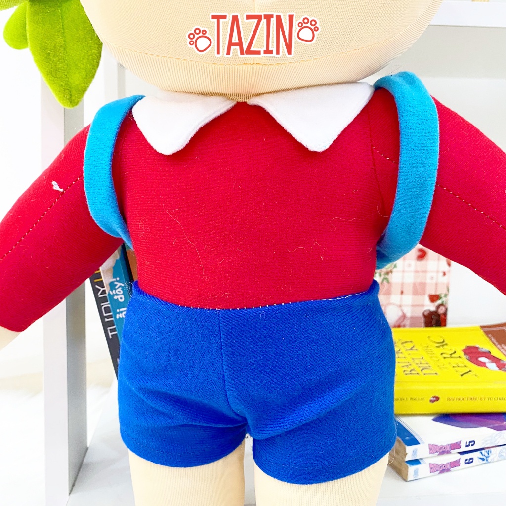 Gấu Bông Nobita Dễ Thương Vải Nhung Mềm Mịn Cao Cấp Tazin