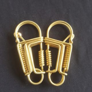 Móc khóa uốn thủ công full đồng