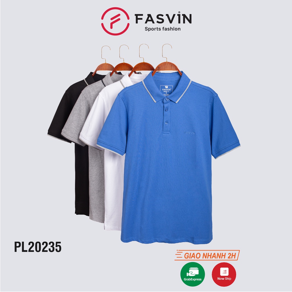 Áo polo nam Fasvin PL20235.HN chất vải cotton mềm mát lịch sự tiện dụng