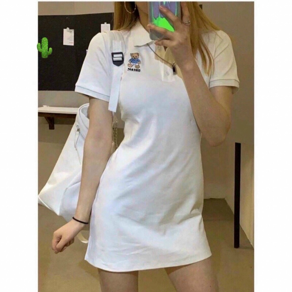 [MÃ TH6 GIẢM 20% TỐI ĐA 30K ĐƠN 500K]Váy Polo Trơn Nữ 🌸 Đầm dáng suông polo chất cotton đẹp | BigBuy360 - bigbuy360.vn