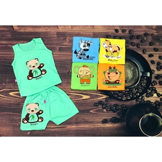 Set 5 bộ cotton cho bé size đại (16-22kg)