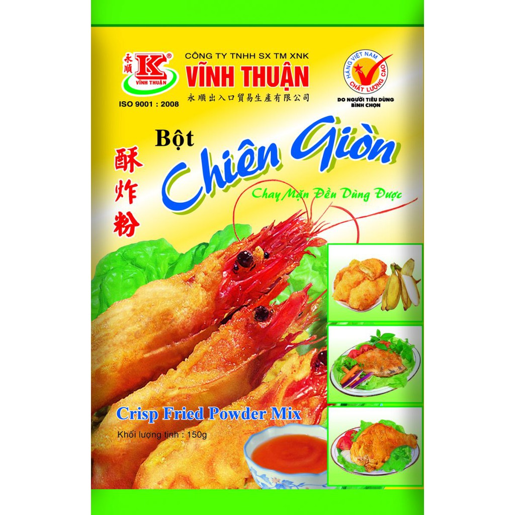 Bột chiên giòn VĨNH THUẬN, 150G