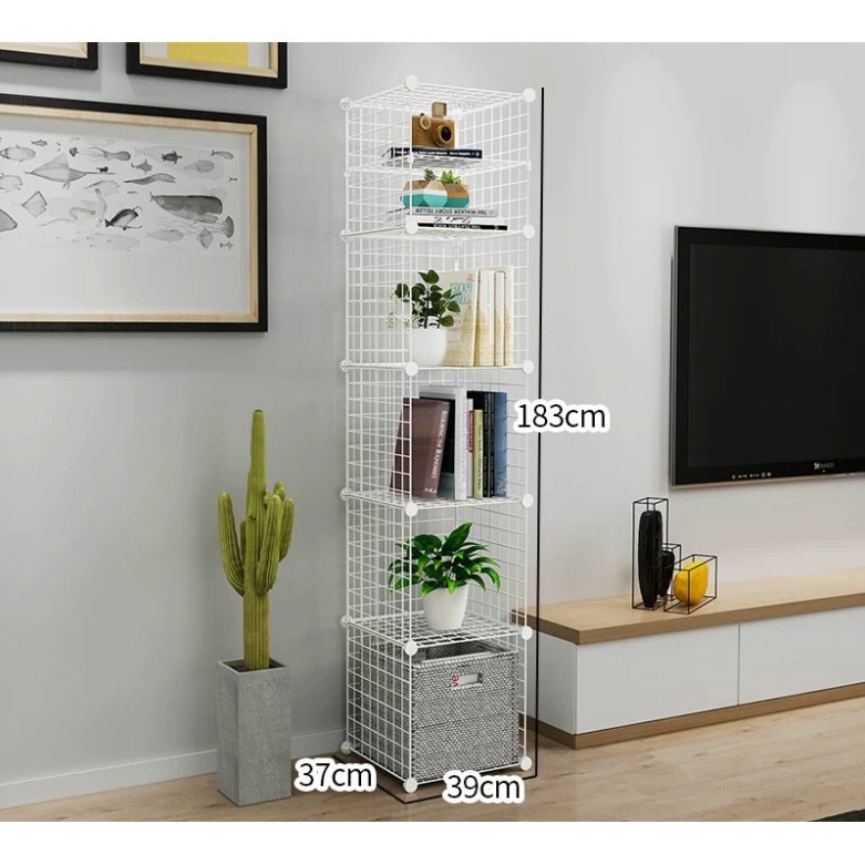 Tấm lưới sắt lắp ghép (đen, trắng, hồng) - tặng chốt