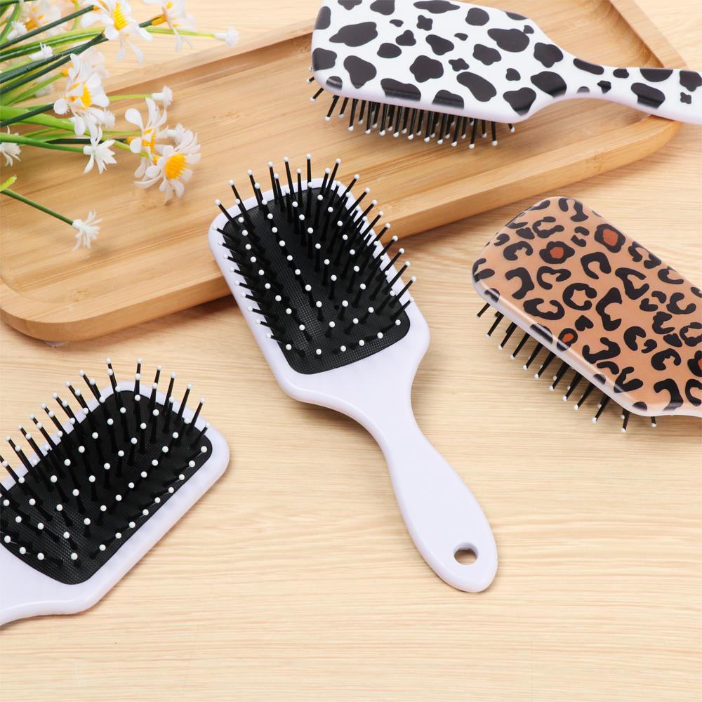 Lược Chải Tóc Mát Xa Da Đầu In Họa Tiết 3D Kích Thước Nhỏ Gọn Dành