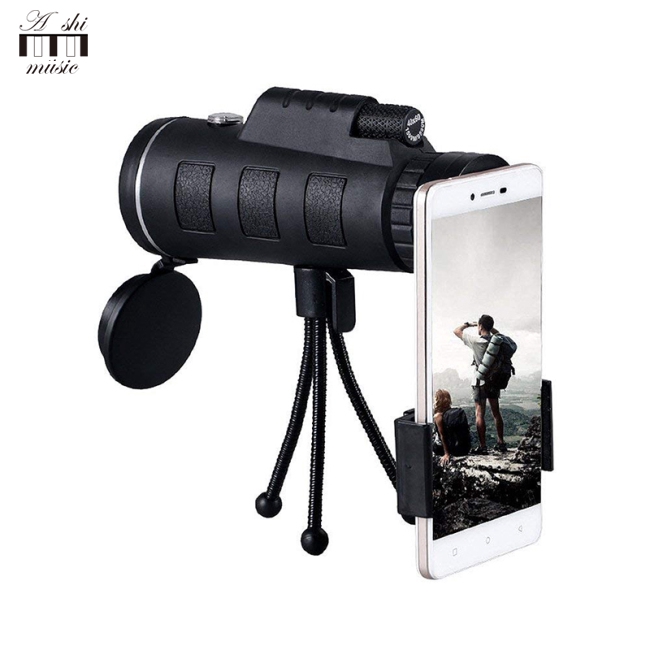 40X60 BAK4 Monocular Telescope HD Mini Monocular for Outdoor Hunting Camping with Phone Clip