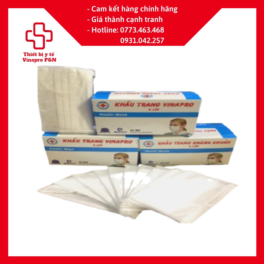 Khẩu trang trắng 4 lớp | BigBuy360 - bigbuy360.vn