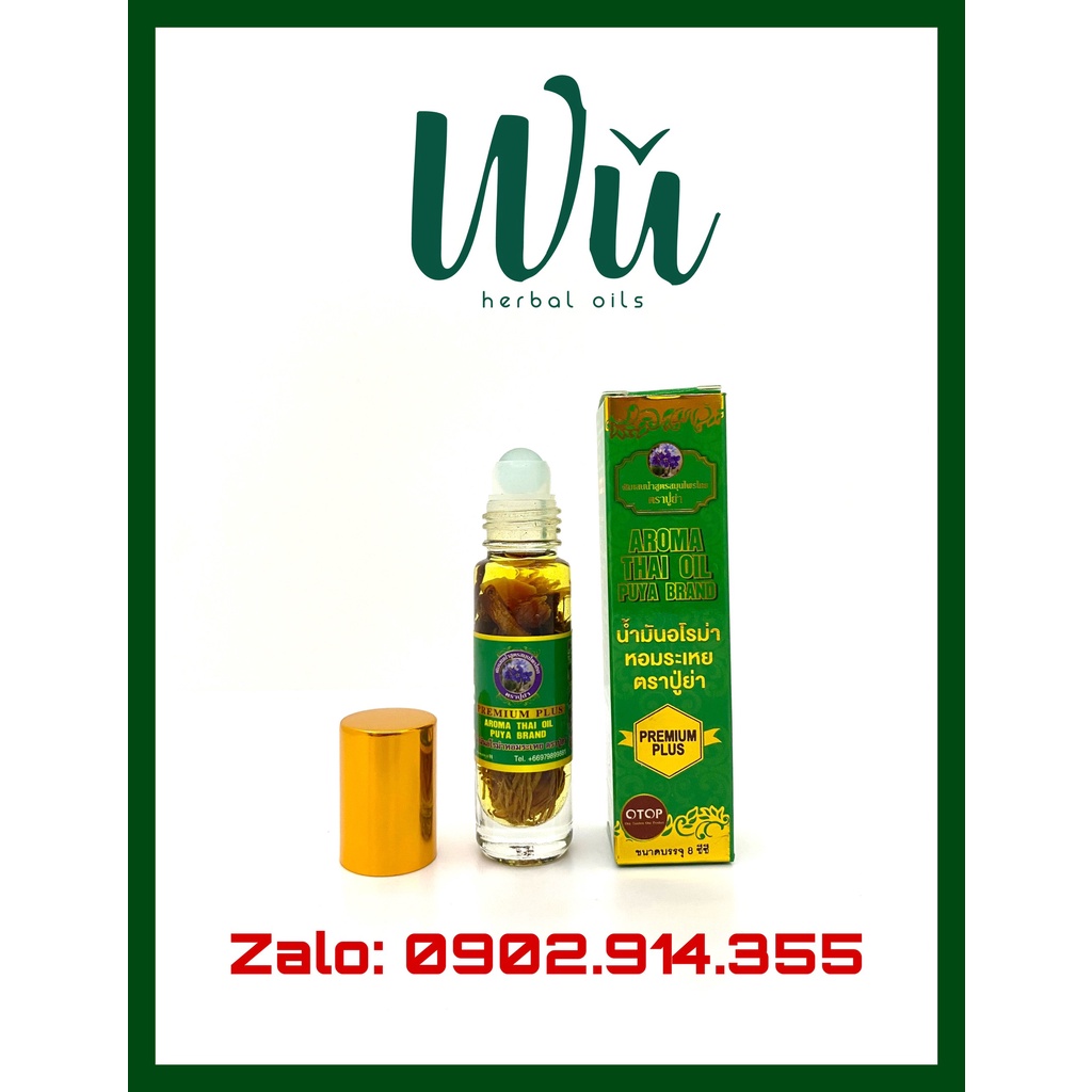 [Dòng cao cấp] Dầu Gió 29 Loại Thảo Dược Thái Lan 8ml (Aroma Thai Oil) - Chính hãng chuyên Sỉ và Lẻ