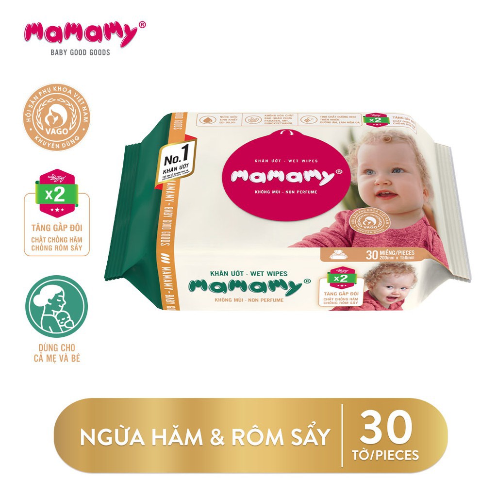 Khăn giấy ướt Mamamy 30 tờ