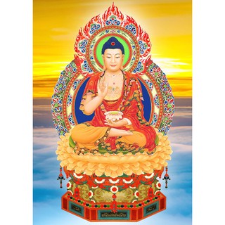 Tranh đính full đá Phật A Di Đà (tranh đá tự đính)