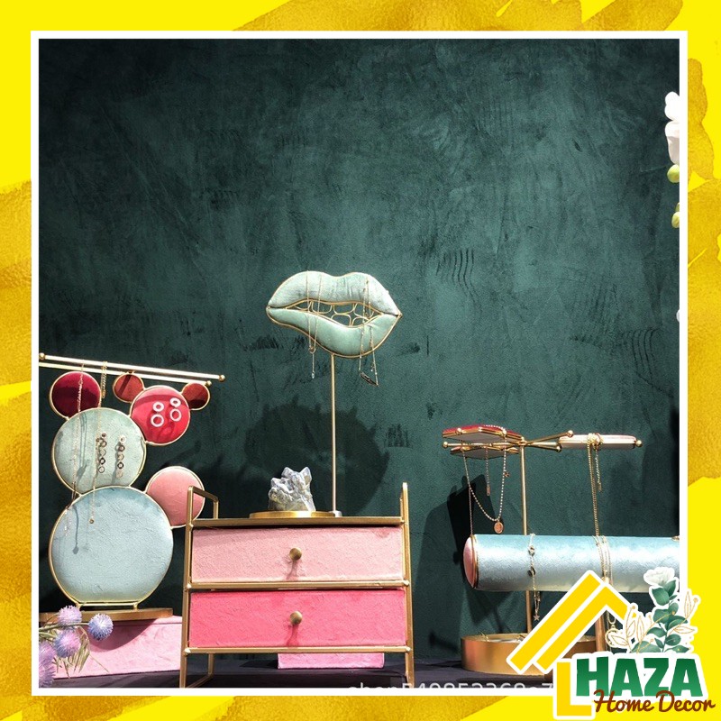 Bộ giá kệ, tủ đựng ngăn kéo và Giá treo trang sức vòng nhẫn khuyên tai trang sức decor bàn trang điểm [Haza Home decor]