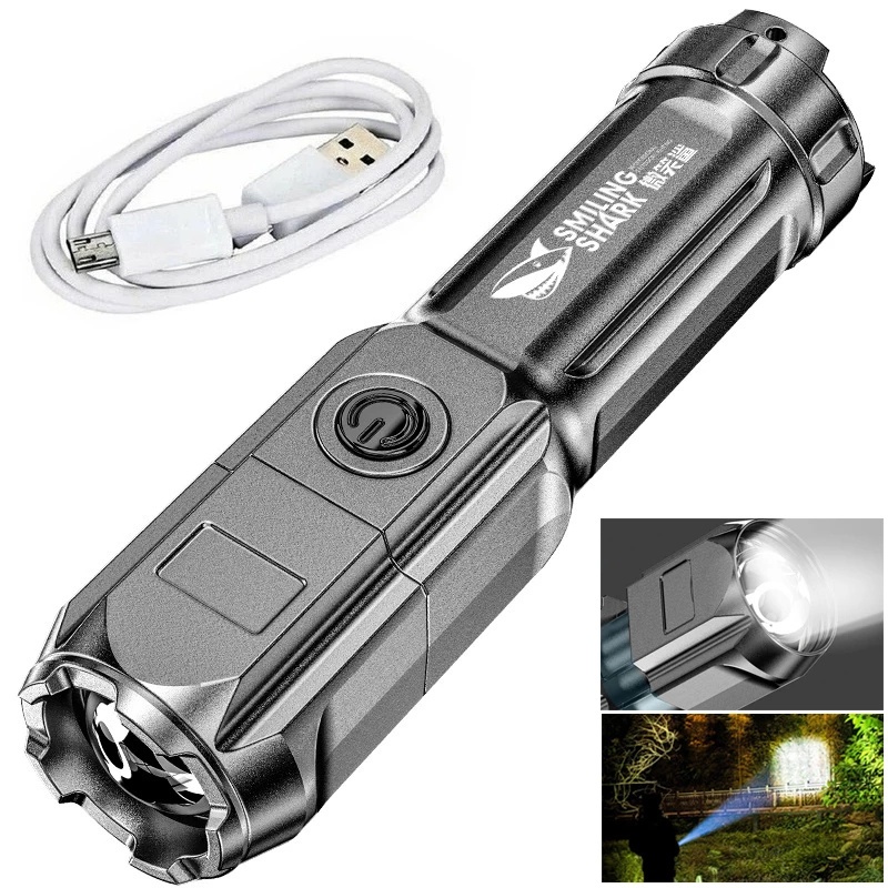 Đèn Pin Làm Việc Ngoài Trời Bằng ABS Siêu Sáng 3 Chế Độ Tùy Chỉnh Kèm Sạc Tiện Dụng Cho Gia Đình